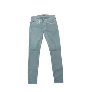 New Hudson KRISTA SUPER SKINNY CROP Jeans Women's Light Baby Blue Size 24